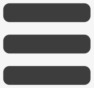 Grey Menu Icon - Menu Toggle Icon Png, Transparent Png, Transparent PNG