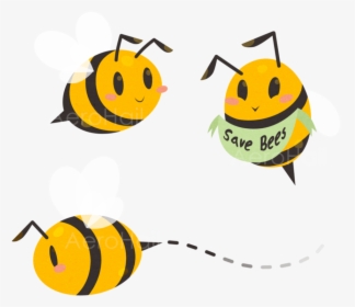 Aerohail Are Friends - Transparent Kawaii Bees, HD Png Download, Transparent PNG