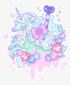 Unicorn, Pastel, And Cute Image - Pastel Goth Unicorn, HD Png Download, Transparent PNG