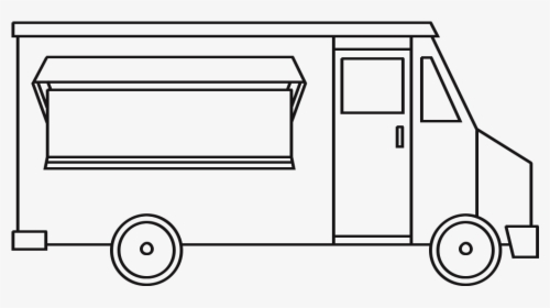 Food Truck Icon - Drawing Of A Food Truck, HD Png Download, Transparent PNG