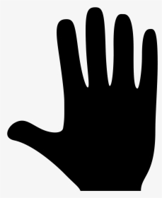 Hand Icon - Black And White Hand Icon, HD Png Download, Transparent PNG