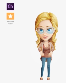 Alice Skinny Jeans - Cartoon Business Woman, HD Png Download, Transparent PNG