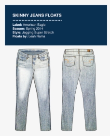 Transparent Skinny Jeans Png - Levis 501 Flat Sketch, Png Download, Transparent PNG