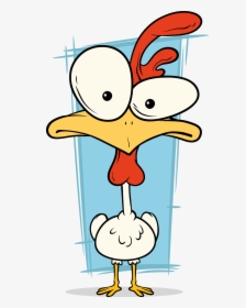 Chicken Vector Cartoon Illustration Stock Free Transparent - Crazy Eyed Cartoon Chicken, HD Png Download, Transparent PNG