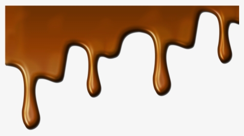 Melted Chocolate Dripping Png Free - Dripping Chocolate Transparent Background, Png Download, Transparent PNG