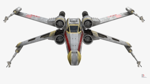 Star Wars X Wing Starfighter Yellow Royalty Free 3d - Transparent X Wing Png, Png Download, Transparent PNG