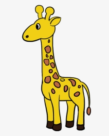How To Draw Giraffe - Giraffes Easy To Draw, HD Png Download, Transparent PNG