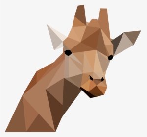 Low Poly Giraffe Clip Arts - Low Poly Art Png, Transparent Png, Transparent PNG
