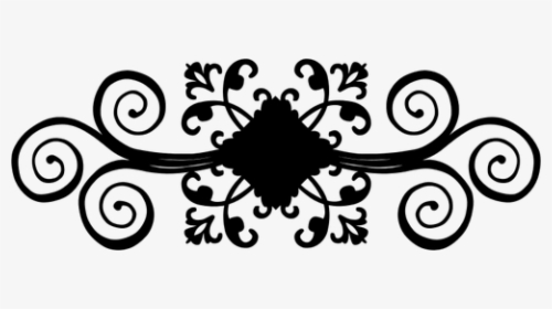 Vintage Flourish Decoration Silhouette - Pattern In The Victorian Era, HD Png Download, Transparent PNG