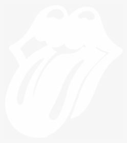 Rolling Stones Logo White, HD Png Download, Transparent PNG