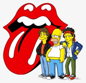 Homer Simpson Bart Simpson The Rolling Stones Musician - Simpsons The Rolling Stones, HD Png Download, Transparent PNG
