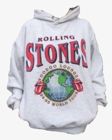 White Rolling Stones Hoodie, HD Png Download, Transparent PNG