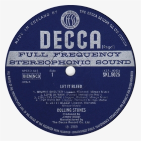 Decca Skl5025 Rolling Stones Label - Decca Records, HD Png Download, Transparent PNG