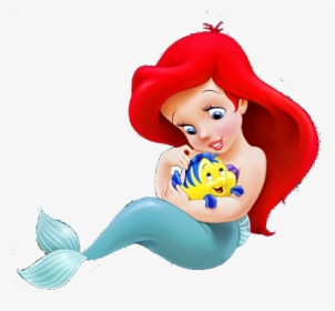 La Sirenita Bebe Png - Little Mermaid Baby Ariel, Transparent Png, Transparent PNG