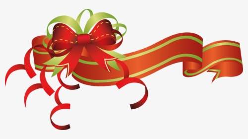 Christmas Border, Christmas Flowers, Clip Art, Ribbons, - Enfeites De Natal Em Png, Transparent Png, Transparent PNG