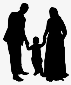Silhouette Family Of 3, HD Png Download, Transparent PNG