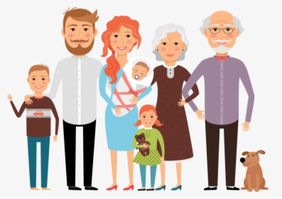 Happy Family Photo Sharing - Clipart Family Members, HD Png Download, Transparent PNG