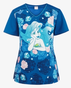 Little Mermaid Scrub Top, HD Png Download, Transparent PNG
