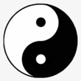 Black White Sticker Tumblr Aesthetic Png Aesthetic - Yin And Yang Png, Transparent Png, Transparent PNG