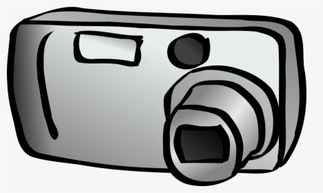 Onlinelabels Clip Art Camera Clipart Black And White- - Digital Camera Clipart, HD Png Download, Transparent PNG