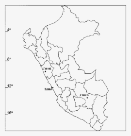 Transparent Peru Map Png - Departamentos Del Peru Para Completar, Png Download, Transparent PNG