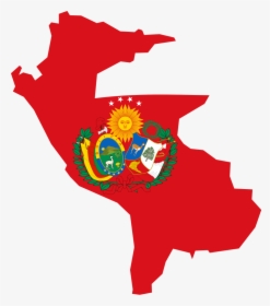 Transparent Peru Clipart - Peru Map And Flag, HD Png Download, Transparent PNG
