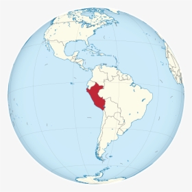 Map Of Peru On Globe, HD Png Download, Transparent PNG