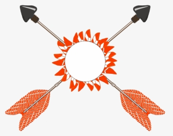 All Kinds Of Orange - Arrow Crossed Tribal Clipart, HD Png Download, Transparent PNG