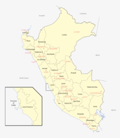 Administrative Divisions Of Peru - Atlas, HD Png Download, Transparent PNG