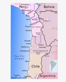 Arequipa Peru Map Elegant War Of The Pacific - Bolivia Chile Border, HD Png Download, Transparent PNG