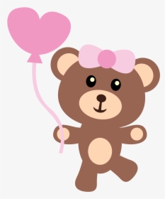 Transparent Urso Png - Baby Cartoon Girl, Png Download, Transparent PNG