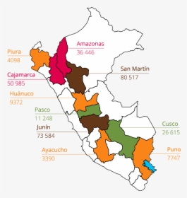 La Producción De Café En El Perú - Mapa De La Producción De Cafe En Peru, HD Png Download, Transparent PNG