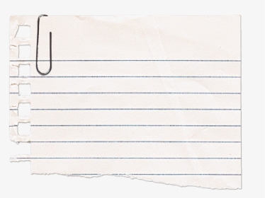 Paper, Paper Clip, Lines, Feint, Torn, Note, To Write - Darkness, HD Png Download, Transparent PNG