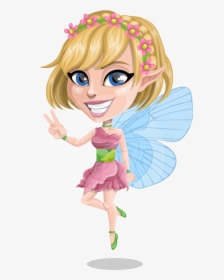 Blonde Fairy Cartoon Vector Character Aka Tally The - Cartoon Money Fairy, HD Png Download, Transparent PNG