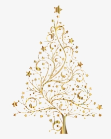 Christmas Tree Silhouette Png, Transparent Png - Christmas Tree Clipart Black And White Free, Png Download, Transparent PNG