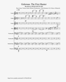 Bloodborne Cello Sheet Music, HD Png Download, Transparent PNG