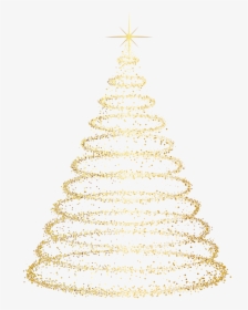Deco Gold Tree Ornament Transparent Christmas Clipart - Transparent Background Christmas Tree Png, Png Download, Transparent PNG
