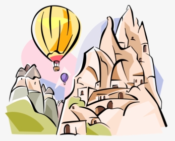 Vector Illustration Of Goreme Fairy Chimney - Göreme Clipart, HD Png Download, Transparent PNG