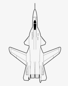 Airplane, Jet, Fighter, Blueprint, Aircraft, Flight - Fighter Jet Plane Drawing, HD Png Download, Transparent PNG