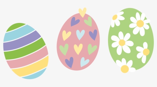 Easter Bunny Easter Egg - Easter Eggs In A Line, HD Png Download, Transparent PNG