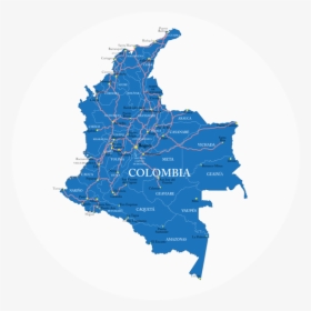 Colombia Heritage Journey - Mapa De Colombia Vector, HD Png Download, Transparent PNG