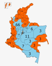 Elecciones Presidenciales De Colombia 2018 Mapa, HD Png Download, Transparent PNG