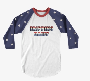 Image Of Stars And Stripes Raglan Shirt - Hits Like The Atom Bomb, HD Png Download, Transparent PNG