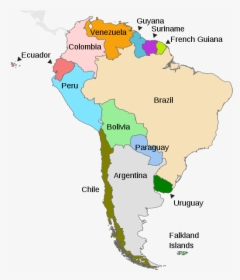South America Countries And Regions, HD Png Download, Transparent PNG