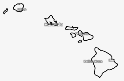 Map Of Hawaii, HD Png Download, Transparent PNG