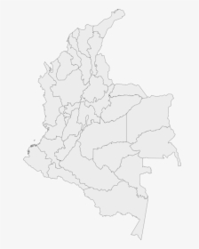 Map,line Art,monochrome Photography - Mapa De Colombia Vectorizado, HD Png Download, Transparent PNG
