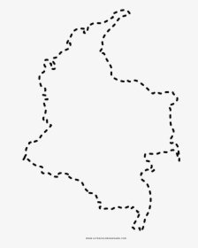 Colombia Coloring Page - Map, HD Png Download, Transparent PNG