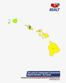 Hawaii County Map, HD Png Download, Transparent PNG