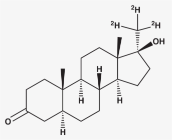 Structure Of Progesterone And Dydrogesterone, HD Png Download, Transparent PNG