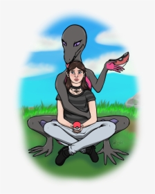 Salazzle And Her Pet Trainer - Illustration, HD Png Download, Transparent PNG